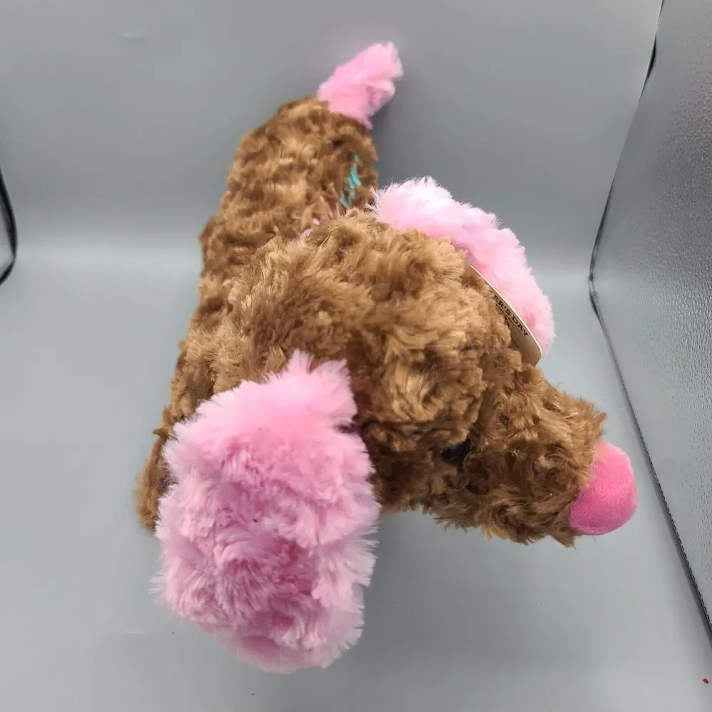 MTY Intl Dachshund Best Mom Ever Plush Stuffed Animal Pink Brown 18 Inch